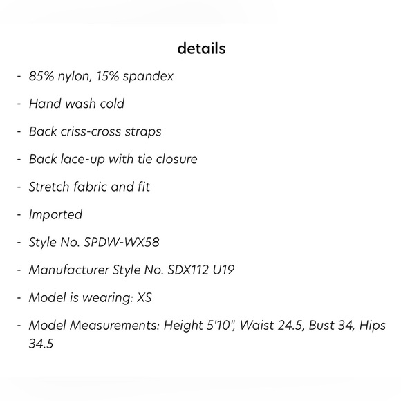 Superdown Black one piece swim suit size Small. - Picture 5 of 5